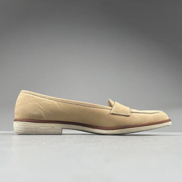 Salvatore Ferragamo Boutique Womens 7.5 AA Beige Slip On Penny Loafer Dress Shoe - Picture 7 of 9